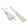 GoodConnections Euro Power Cable Europlug Type C (Straight) to C7/Euro 8 Socket (Straight), Grey, 0.75 mm², 5 m, Good Connections® (P0370-GR050)