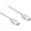 GoodConnections High-Speed HDMI kabelis ar Ethernet - Apzeltīti savienotāji - Balts - 1,5 m