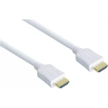 GoodConnections High-Speed HDMI kabelis ar Ethernet - Apzeltīti savienotāji - Balts - 1,5 m