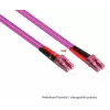 GoodConnections LC/LC Duplex OM4 daudzmodu optiskās šķiedras savienojuma kabelis, 2 m, akvamarīna, LSZH LW-802LC4