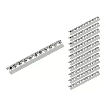 GoodConnections Numuru marķējumi LC optisko šķiedru kabeļiem, marķējums no 10 līdz 254.00 cm (100) desmitnieku soļos, 10 gabalu komplekts, Good Connections® (GC-N0071)