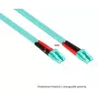GoodConnections OM3 Dupleksais Daudzmodu Šķiedras Patch Kabelis SC uz LC, 50/125 µm, 1m, LSZH Aqua LW-801LS3