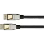 GoodConnections PREMIUM DisplayPort 2.0 kabelis, 54 Gbit/s, UHBR 13.5, 4K @240Hz / 8K @60Hz, pilnmetāla savienotāji, varš (DP20-PY020)