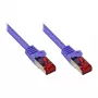 GoodConnections RNS® Cat. 6 S/FTP PiMF Patch Cable with Latch Protection, 250MHz, Violet, 15m