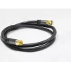 GoodConnections SAT antenas kabelis SmartFLEX, IEC/Coax leņķa kontaktdakša uz ligzdu, zeltīts, četrkārtīgi ekranēts, 120dB ekranējums, melns, 15m (GC-M2078)