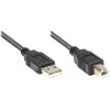 GoodConnections USB 2.0 kabelis A uz B vīrišķais, 3m, melns 2510-3OFS
