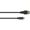 GoodConnections USB-OTG adaptera kabelis, Micro-USB Type B tēviņš uz USB Type A māte, USB 2.0, 0,1 m, melns