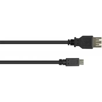 GoodConnections USB-OTG adaptera kabelis, Micro-USB Type B tēviņš uz USB Type A māte, USB 2.0, 0,1 m, melns