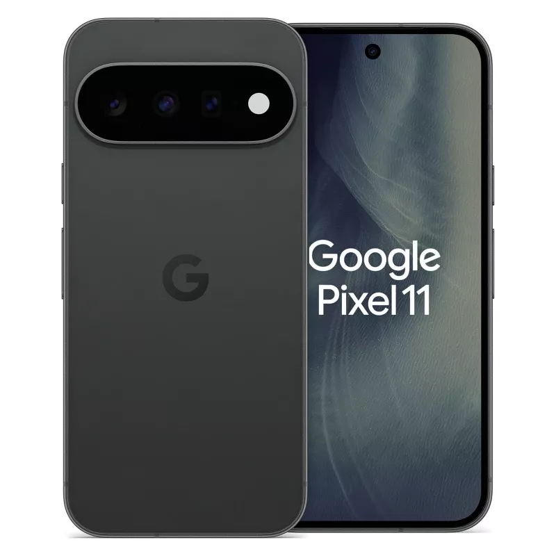 Google Pixel 11 5G viedtālrunis, 6,3 collu OLED 120Hz, 12GB RAM, 256GB atmiņa, Dual SIM, Obsidian, Android 15, ES/UK