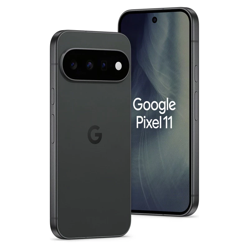 Google Pixel 11 5G viedtālrunis, 6,3 collu OLED 120Hz, 12GB RAM, 256GB atmiņa, Dual SIM, Obsidian, Android 15, ES/UK