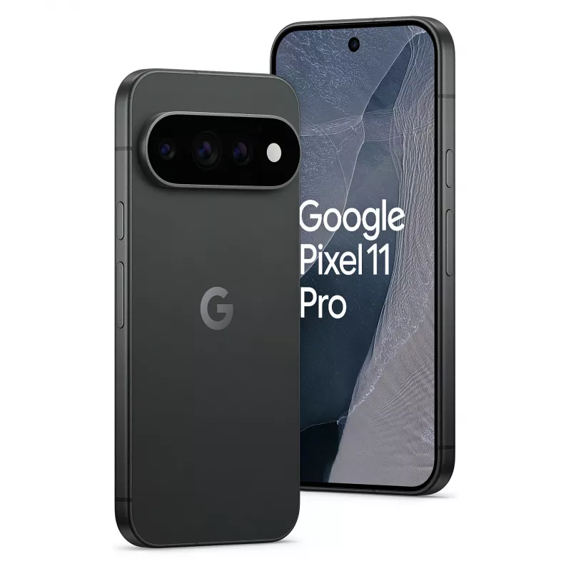 Google Pixel 11 Pro 5G viedtālrunis, 16GB RAM, 1TB krātuve, Obsidian Black, Dual SIM, 6,3 collu OLED 120Hz, Android 15
