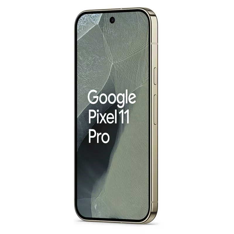Google Pixel 11 Pro 5G viedtālrunis, 16GB RAM, 512GB atmiņa, 6,3 collu OLED 120Hz displejs, olīvu, Dual SIM, Android 16