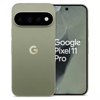 Google Pixel 11 Pro 5G viedtālrunis, 16GB RAM, 512GB atmiņa, 6,3 collu OLED 120Hz displejs, olīvu, Dual SIM, Android 16