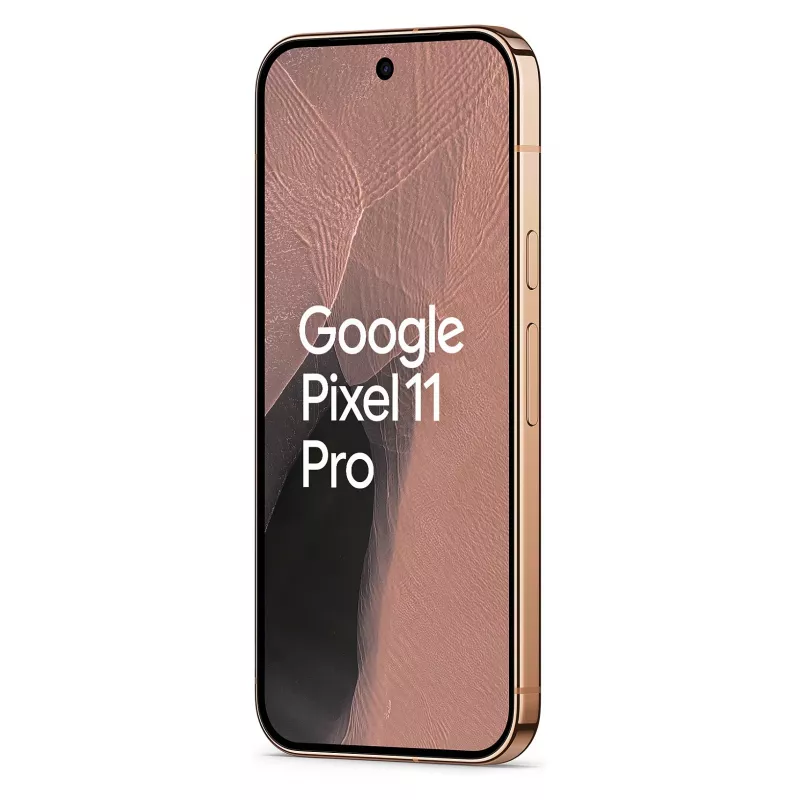 Google Pixel 11 Pro 5G viedtālrunis, 16GB RAM, 512GB atmiņa, 6,3 collu OLED 120Hz displejs, Divas SIM, Canyon - UK/EU modelis