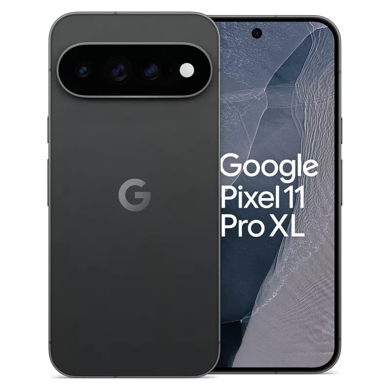 Google Pixel 11 Pro XL 5G viedtālrunis, 12GB RAM, 256GB atmiņa, Obsidian, Divu SIM, 6,8 collu OLED 120Hz displejs, Android 16