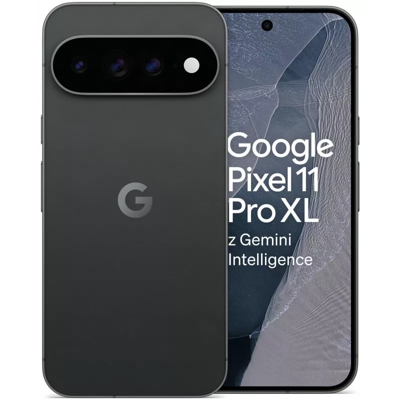 Google Pixel 11 Pro XL 5G viedtālrunis, 12GB RAM, 256GB atmiņa, Obsidian, Divu SIM, 6,8 collu OLED 120Hz displejs, Android 16