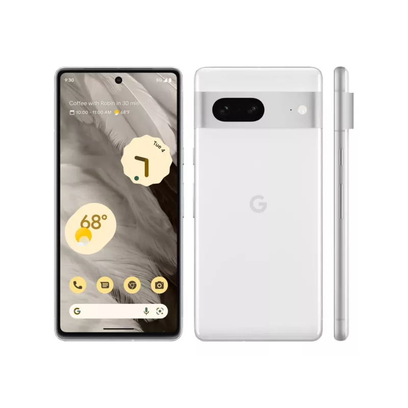 Google Pixel 7 - 5G viedtālrunis - Divas SIM - 8GB RAM / 128GB krātuve - OLED displejs - 6,3 inch - 2400x1080 - 90Hz - Obsidian
