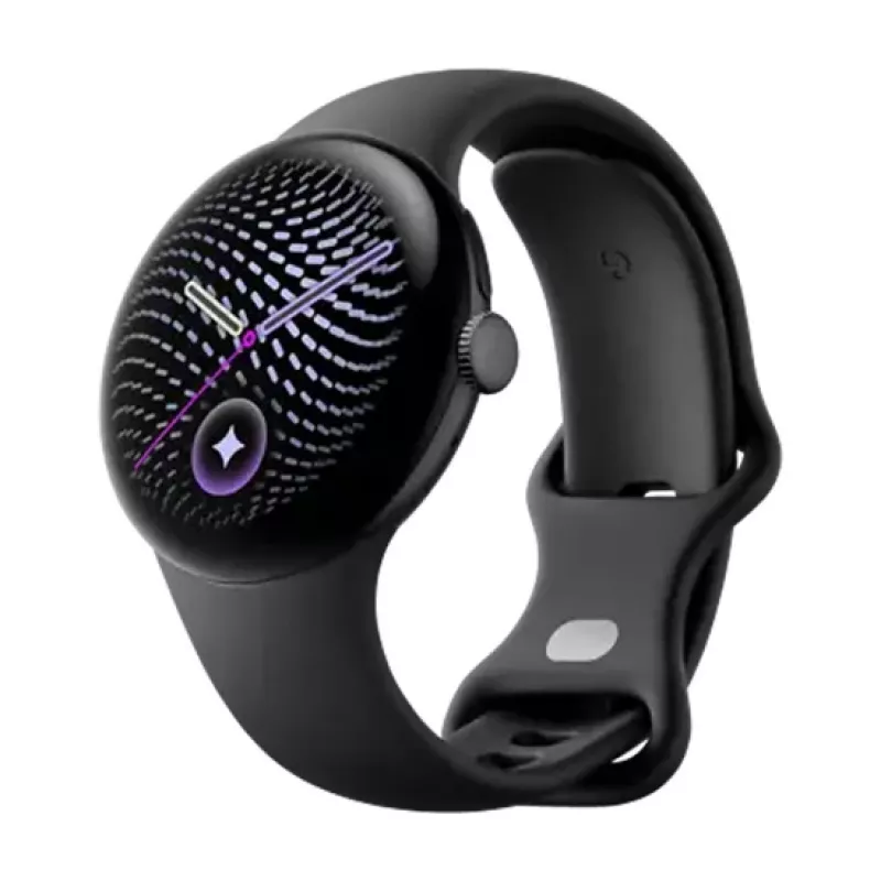 Google Pixel Watch 5 41mm BT Obsidian viedpulkstenis ar Fitbit integrāciju, GPS, sirdsdarbības monitoru, EKG, SpO2, 5 ATM ūdensizturību, Wear OS, 32GB krātuvi