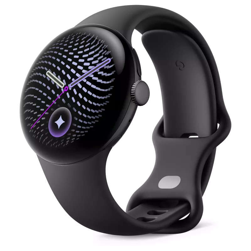 Google Pixel Watch 5 41mm BT Obsidian viedpulkstenis ar Fitbit integrāciju, GPS, sirdsdarbības monitoru, EKG, SpO2, 5 ATM ūdensizturību, Wear OS, 32GB krātuvi