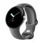 Google Pixel Watch LTE 41mm pulēta sudraba korpuss ar Charcoal sporta siksniņu