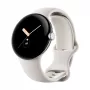 Google Pixel Watch LTE 41mm pulēta sudraba korpuss ar sporta siksniņu - Chalk
