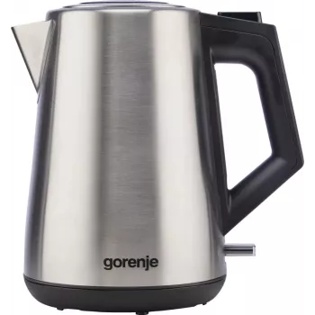 Gorenje K17OS Bezvadu tējkanna, 1,7 L, 2200 W, Nerūsējošais tērauds / Melna