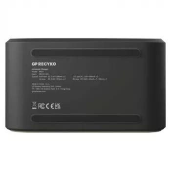 GP Battery Charger B361 ar 4 kanāliem, 2600 mAh, 2.8V, Melns EU