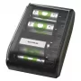 GP Battery Charger B361 ar 4 kanāliem, 2600 mAh, 2.8V, Melns EU