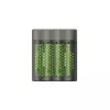 GP Battery Charger M451 ar 4x AAA uzlādējamām baterijām 2700 mAh 1.2V Melns EU