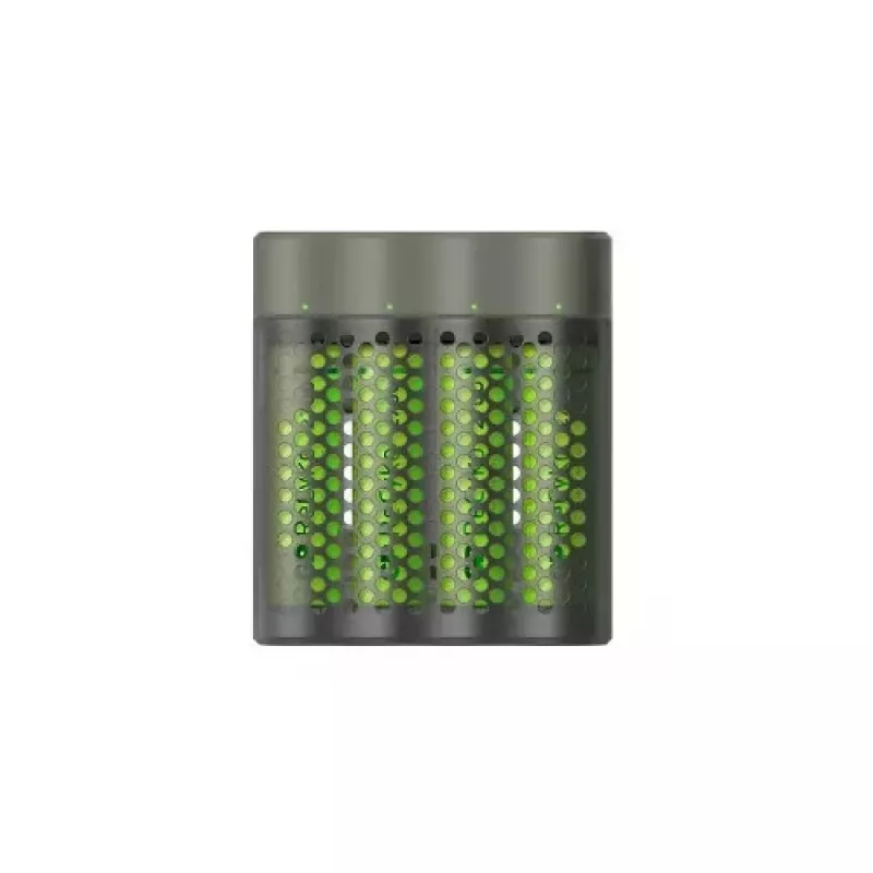 GP Battery Charger M451 ar 4x AAA uzlādējamām baterijām 2700 mAh 1.2V Melns EU