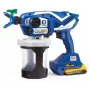 Graco Ultramax Cordless Airless Handheld Paint Sprayer Kit ar 2x DeWalt 2.0Ah baterijām, lādētāju un instrumentu somu