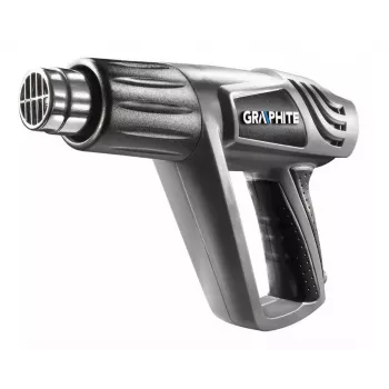 Graphite 2000W karstā gaisa pistole ar 3 temperatūras režīmiem un pārnēsāšanas koferi