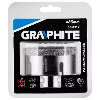 Graphite 55H317 19 gabalu HSS-G metāla urbjmašīnu komplekts, 1-10 mm ar 0,5 mm soli, DIN 338, 118° gals, uzglabāšanas kaste