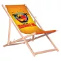 GRB GreenBlue GB183 klasisks dižskābarža klāja krēsls ar Enjoy The Summer apdruku