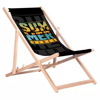 GRB GreenBlue GB183 Classic saliekamais krēsls no dižskābarža ar Summer Vibes apdruku