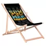 GRB GreenBlue GB183 Classic saliekamais krēsls no dižskābarža ar Summer Vibes apdruku