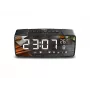 GRB Greenblue GB200 Bluetooth modinātājpulkstenis ar FM, temperatūru, mitrumu, modinātāju, snaudu, LED displeju, melns/pelēks