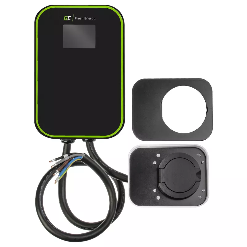 Green Cell EV PowerBox EV15 22kW Wallbox lādētājs ar Type 2 ligzdu elektroauto un plug-in hibrīdiem