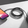 Green Cell GC PowerStream USB Type-C vīrietis uz Type-C vīrietis ātrās uzlādes kabelis 2m melns