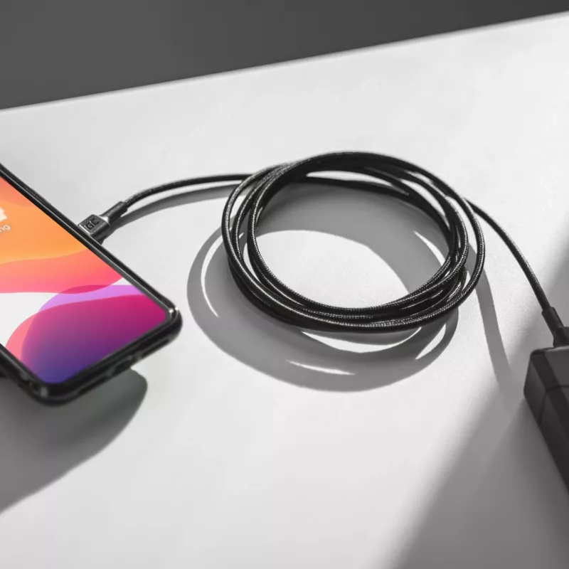 Green Cell GC PowerStream USB Type-C vīrietis uz Type-C vīrietis ātrās uzlādes kabelis 2m melns