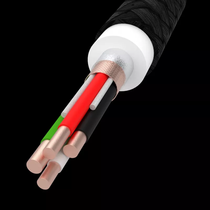 Green Cell GC PowerStream USB Type-C vīrietis uz Type-C vīrietis ātrās uzlādes kabelis 2m melns