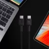 Green Cell GC PowerStream USB Type-C vīrietis uz Type-C vīrietis ātrās uzlādes kabelis 2m melns