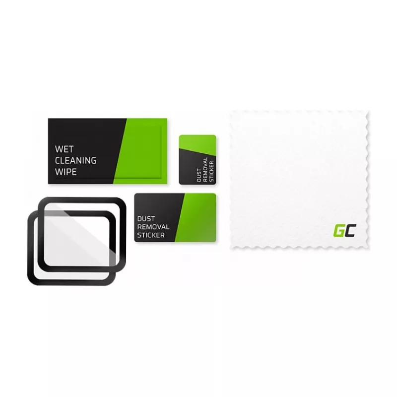 Green Cell GL88 2x GC Clarity ekrāna aizsargs Apple Watch 42mm (rūdīts stikls, 9H, dzidrs)
