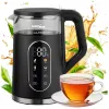 GREENBLUE Bezvadu tējkanna GB670 B 1.7L 2200W Melns/Sudrabs