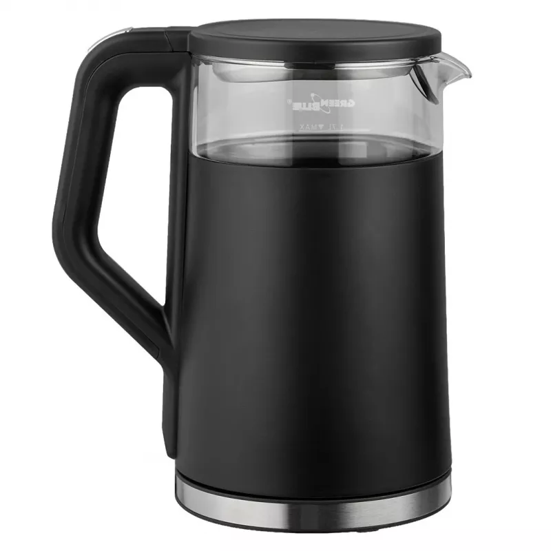 GREENBLUE Bezvadu tējkanna GB670 B 1.7L 2200W Melns/Sudrabs
