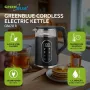 GREENBLUE Bezvadu tējkanna GB670 B 1.7L 2200W Melns/Sudrabs