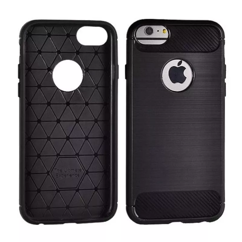 GreenGo Nokia 6.1 2018 TPU Carbon Case Black