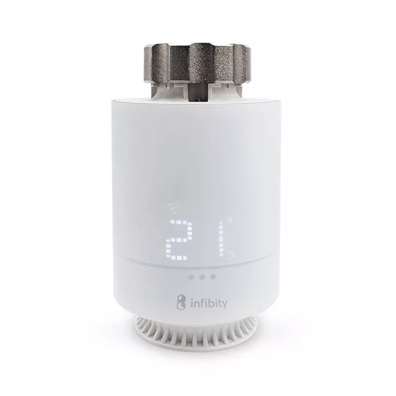 GRENTON Infibity Radiator Thermostat, Z-Wave Plus, White