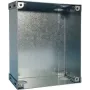 Grothe 55883 Cinkota tērauda elektrisko savienojumu kārba IP44 virsmas montāžas 8 izlaužamie ievadi 100x100x50mm