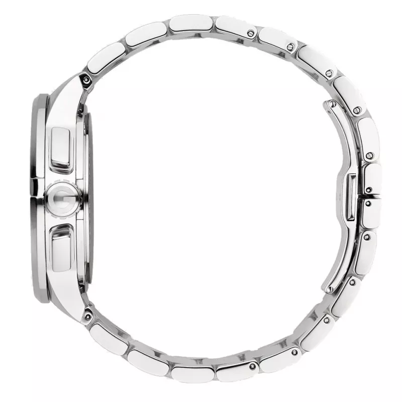 Gucci G-Chrono vīriešu pulkstenis YA101204 44mm nerūsējošais tērauds melns ciparnīca hronogrāfs datums